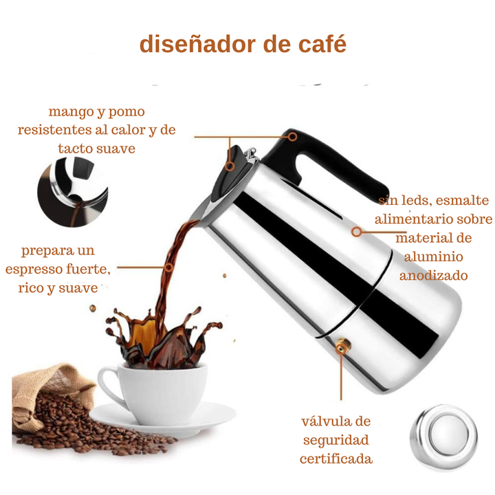 CAFETERA EXPRESS INOXIDABLE